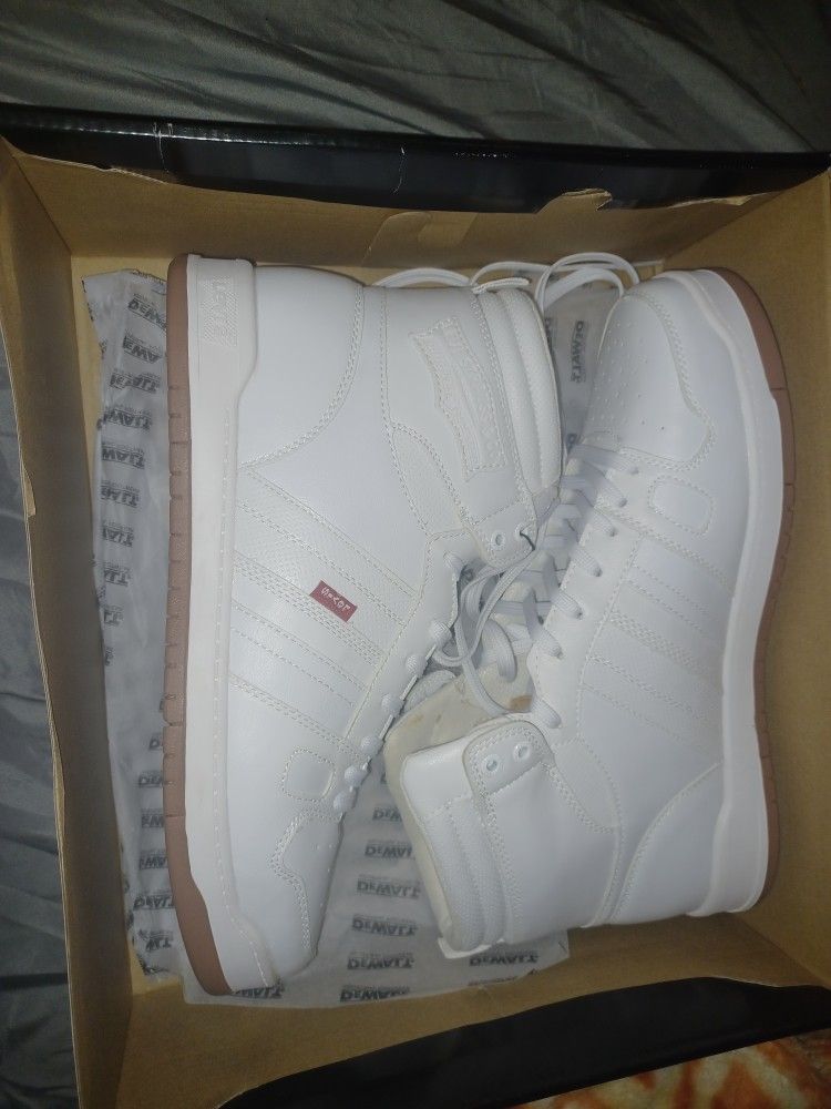 Levi's Men's 521 High Top Sneakers - White/Gum Size 12 - photo 4
