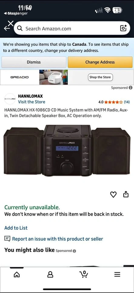 BRAND NEW CD Player + Radio System