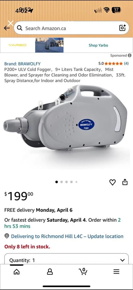 Electric Spray Machine – New – $15 (Multiple Available)