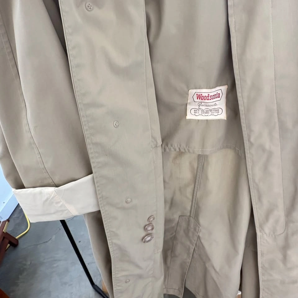 vintage trench coat - made in japan - photo 4