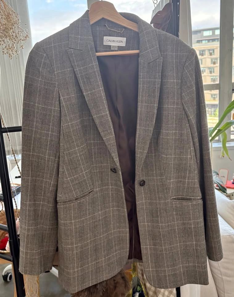Check Blazer by Calvin Klein