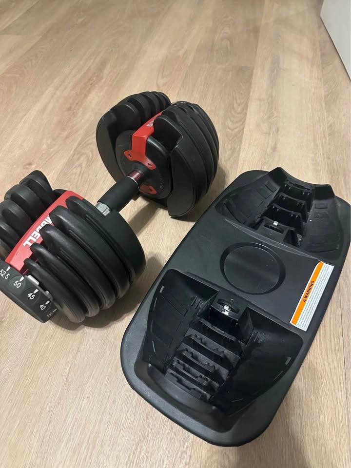 52.5 lbs Adjustable Dumbbell (1 pc) - Black/Red - photo 2
