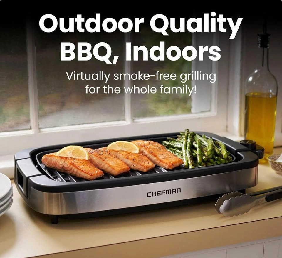 CHEFMAN. Smokeless Electric Indoor Grill - New - photo 2