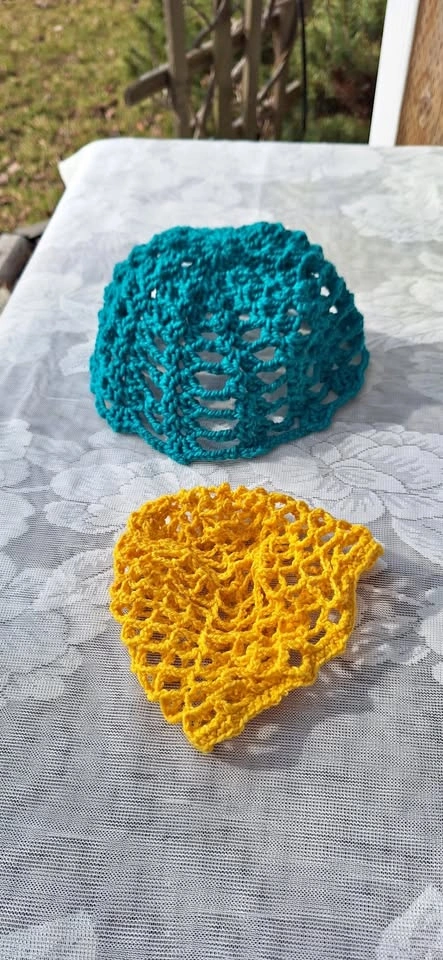 Crochet Mesh Hats