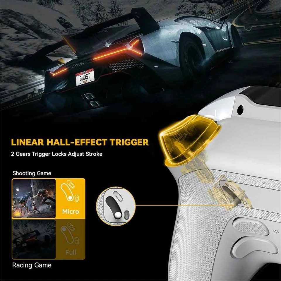 ManbaOne Wireless Controller for PC/Switch, Hall Effect Sticks - photo 4