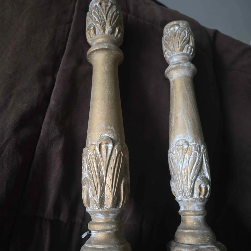 Wooden candle holders - photo 2