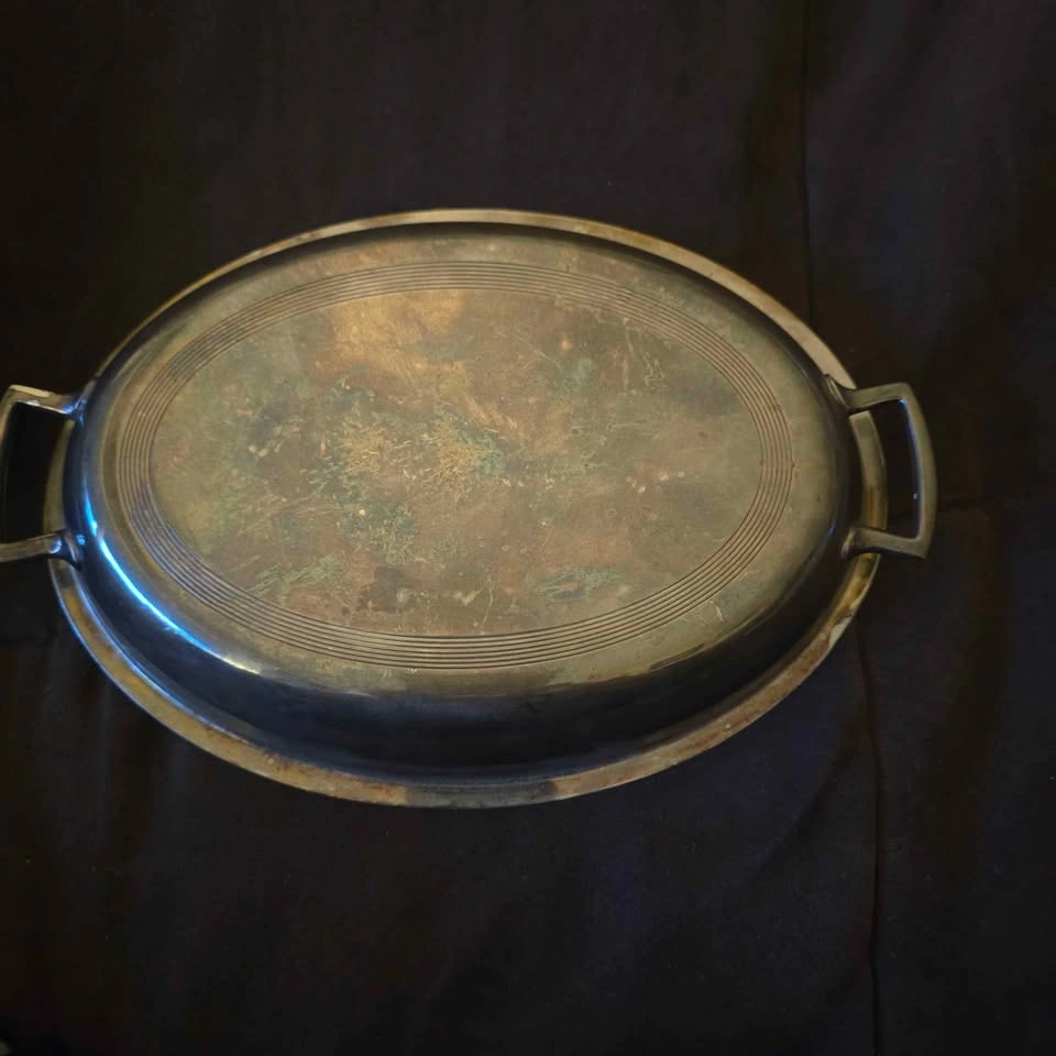 Small Silver Serving Platter - photo 2