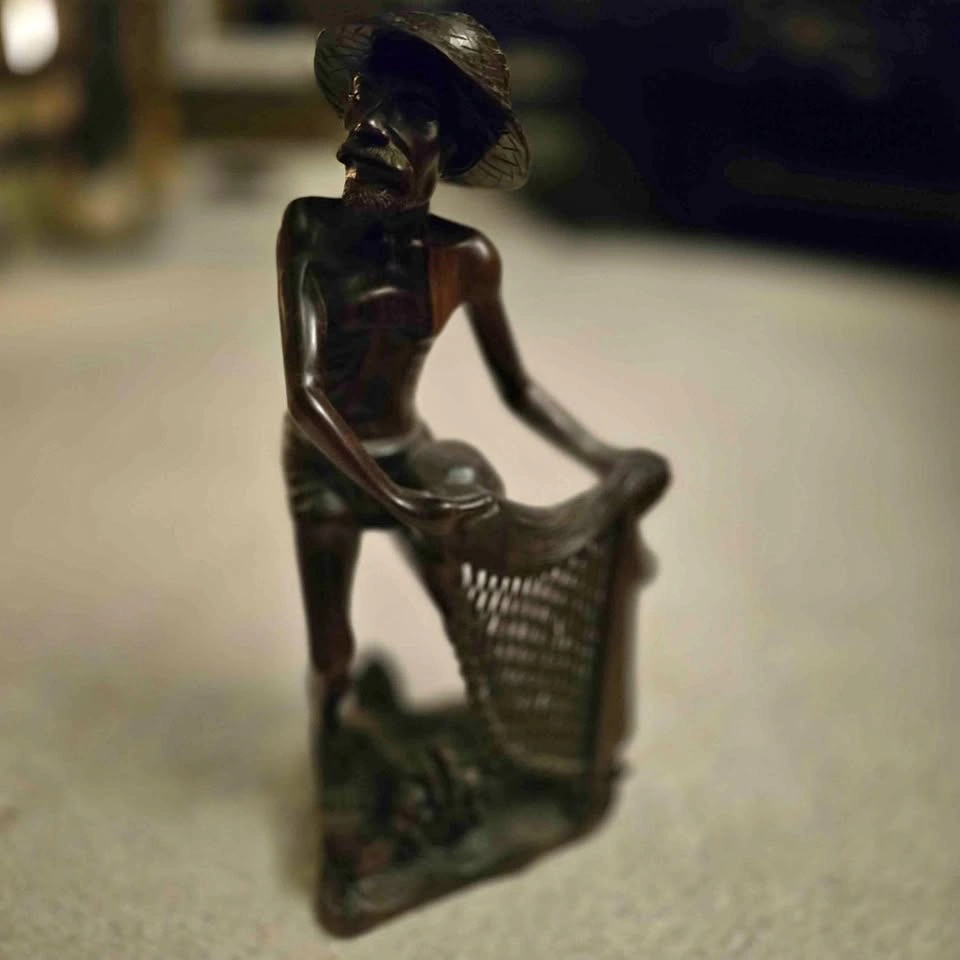 Hand Carved Wood Statue