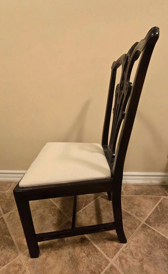 Dark Brown Wooden Chair - photo 2