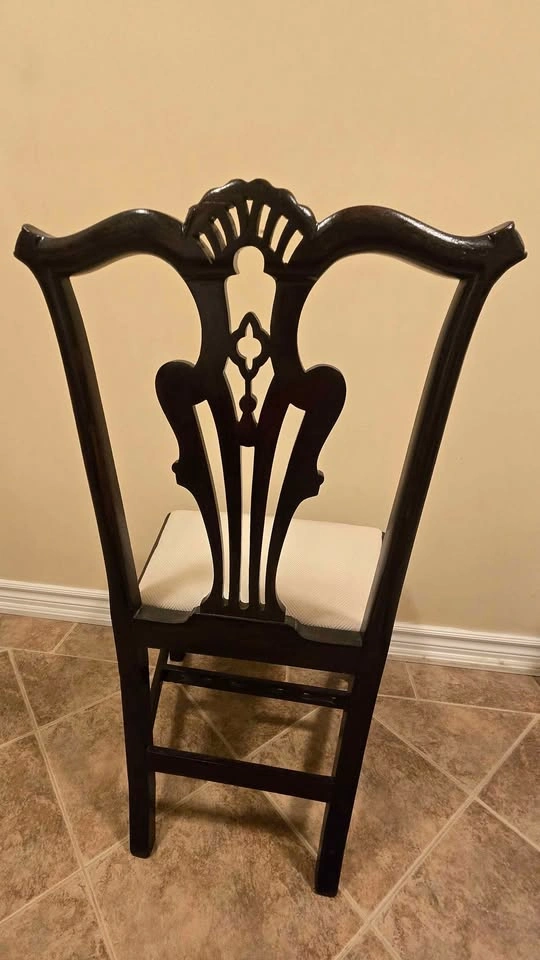 Dark Brown Wooden Chair - photo 3