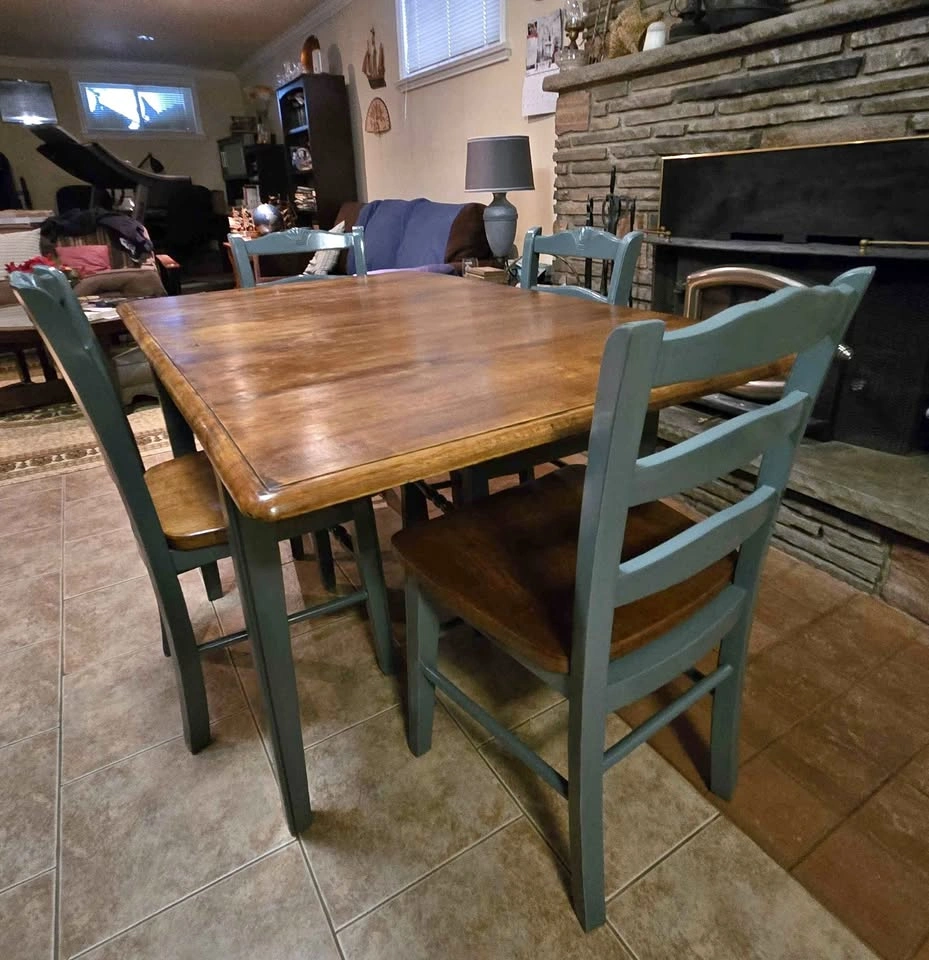 Wooden Table and Chairs Set