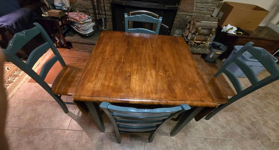 Wooden Table and Chairs Set - photo 4