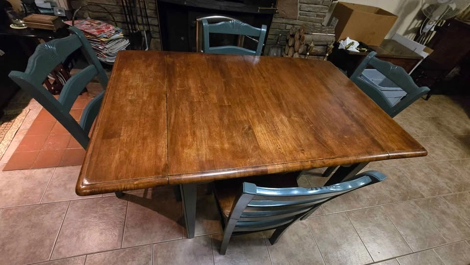 Wooden Table and Chairs Set - photo 5