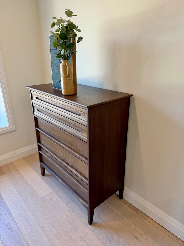 MCM Solid Elm Dresser, Refinished - photo 5