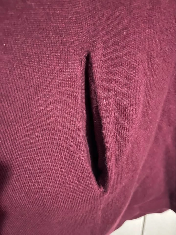 Merino Babaton V-Neck Sweater Burgundy XXS/XS - photo 3