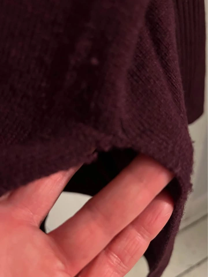 Merino Babaton V-Neck Sweater Burgundy XXS/XS - photo 4