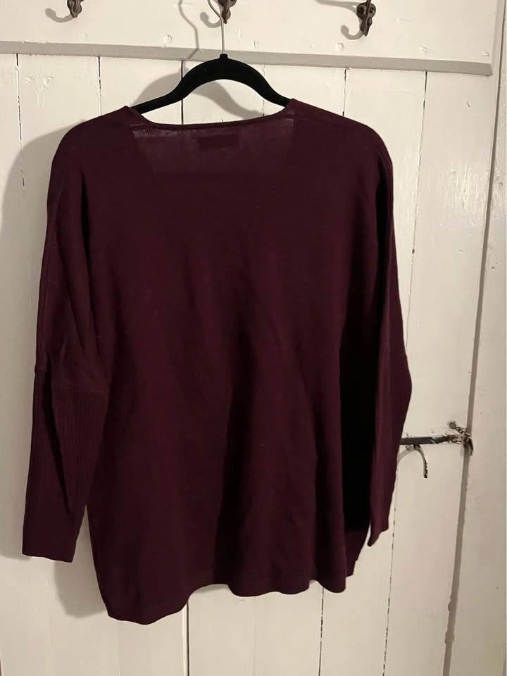 Merino Babaton V-Neck Sweater Burgundy XXS/XS - photo 5