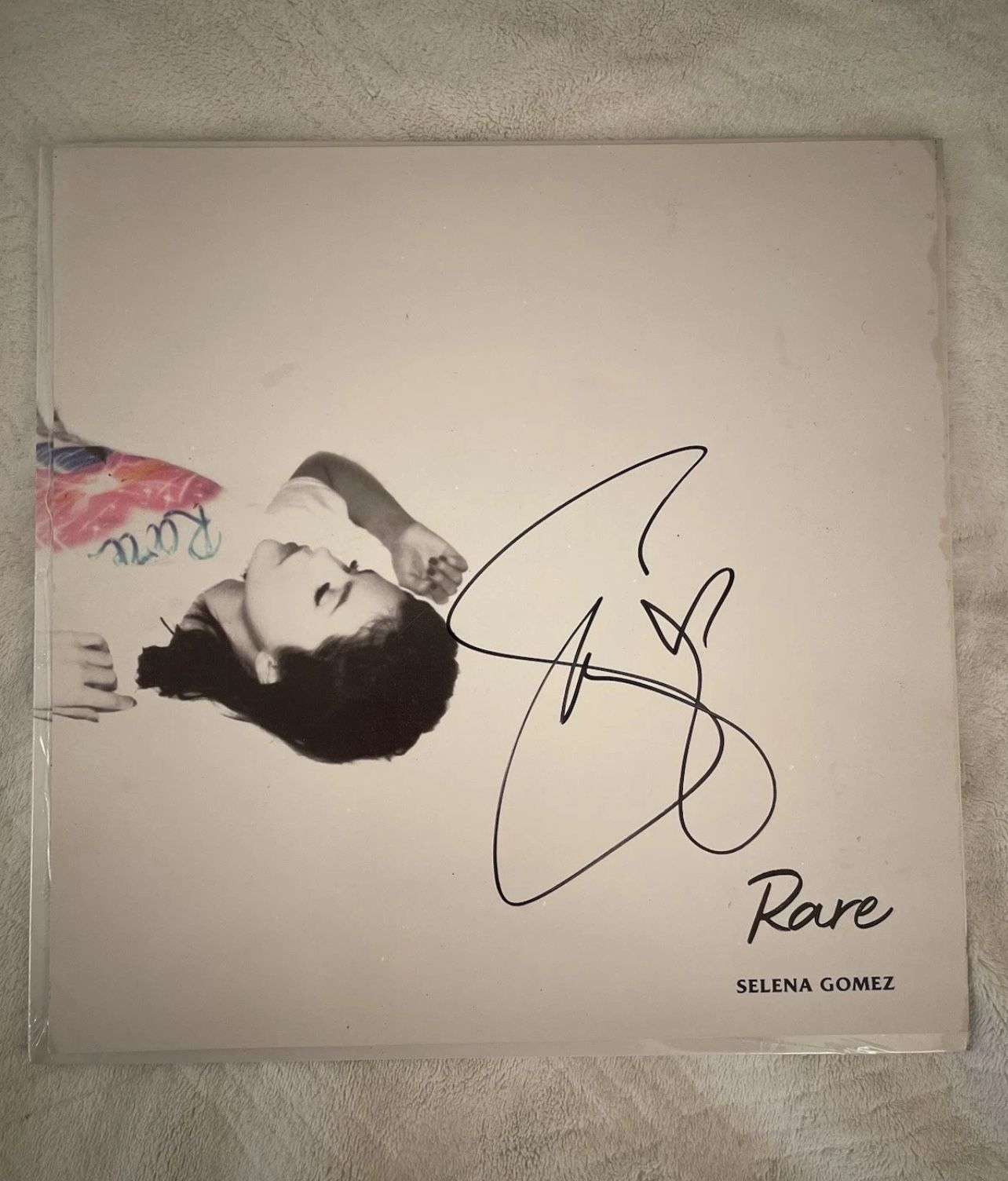 Selena Gomez Signed Autographed Rare Cover Litho + Vinyl LP