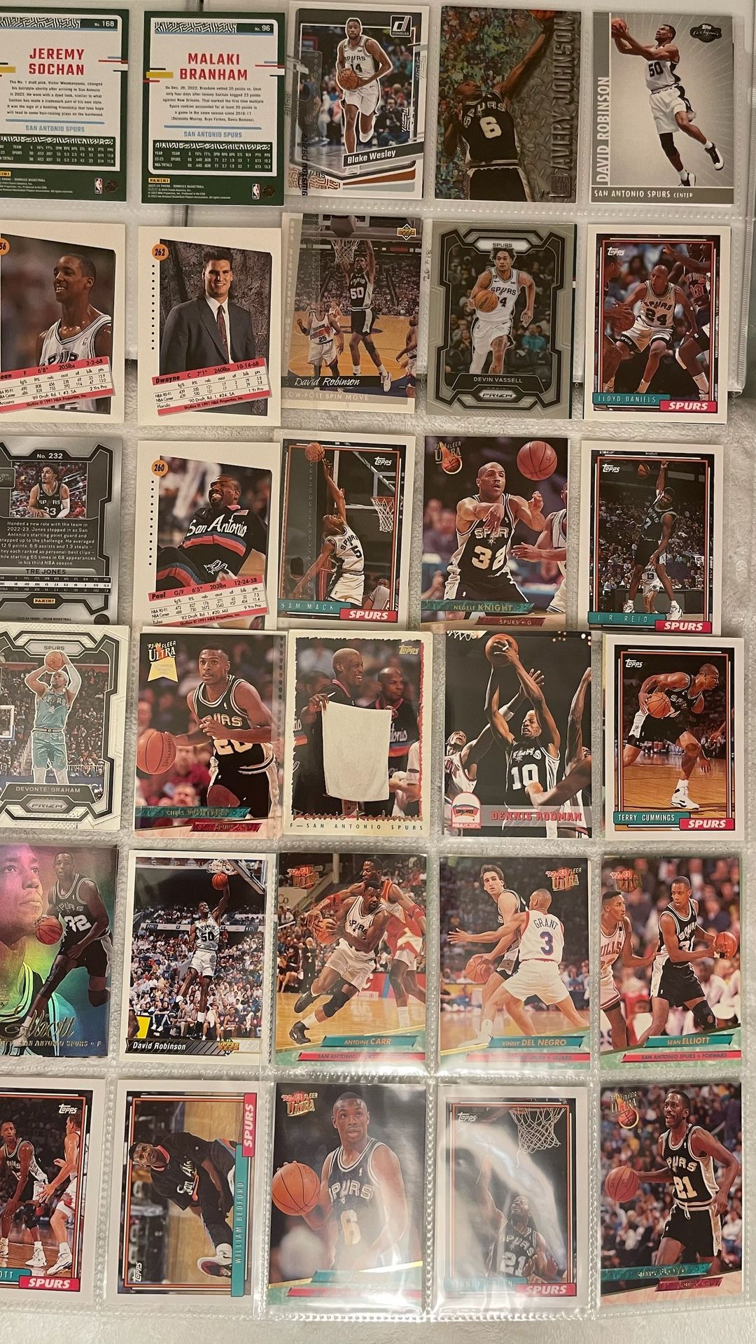 NBA Signed Tim Duncan Plaque COA & Spurs Basketball Cards - photo 2