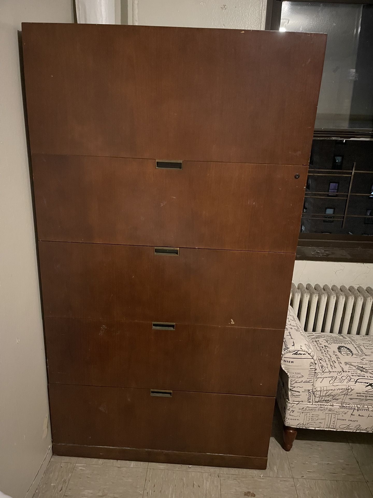 Large Vintage Armoire Walnut Dresser - photo 2