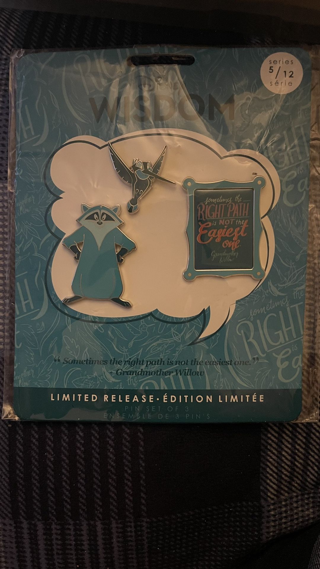 Disney Pocahontas Wisdom Collection 3 Pin Set - New - photo 4