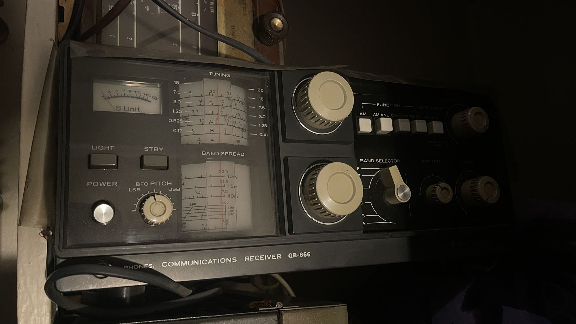 Kenwood QR-666 Shortwave Receiver AM SSB CW Radio