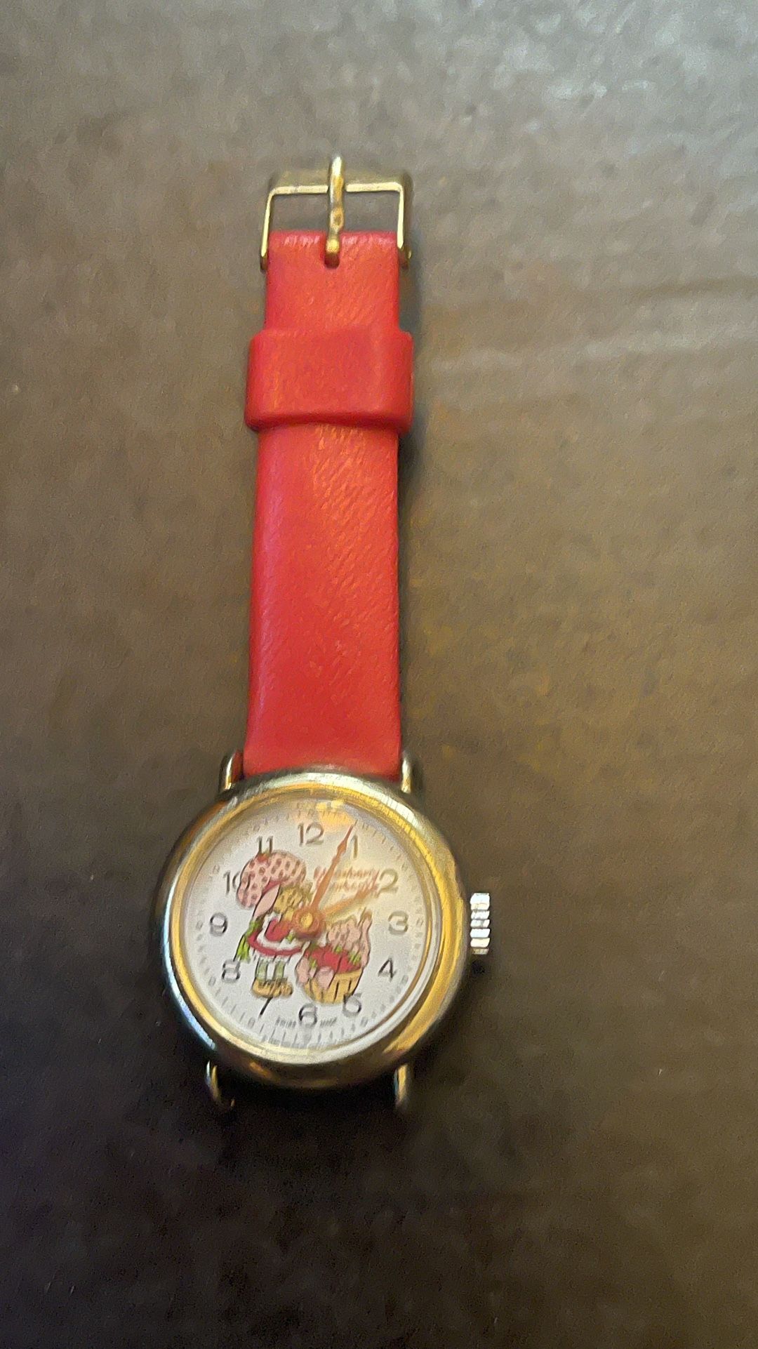 Vintage Strawberry Shortcake Watch With Red Strap