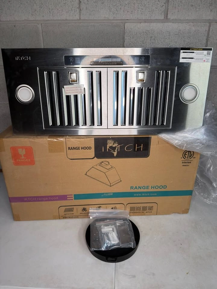 IKTCH 30 inch Built-in/Insert Range Hood 900 CFM - photo 3