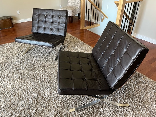 Barcelona Chairs - Bark Brown (Set of 2)