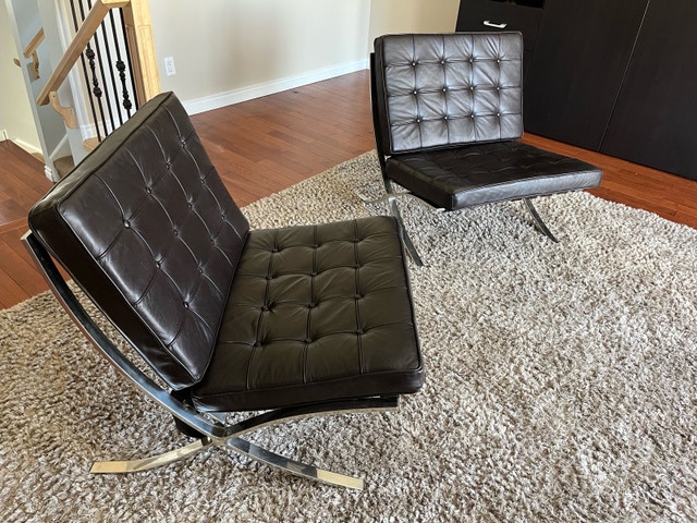Barcelona Chairs - Bark Brown (Set of 2) - photo 2
