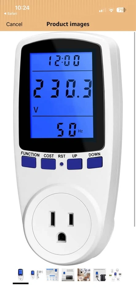 Plug Power Meter Electricity Usage Monitor - photo 3
