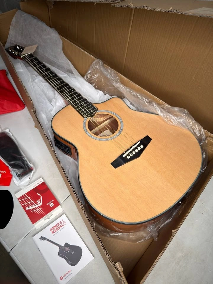 Vangoa 3/4 Acoustic Electric Guitar Beginner Kit - photo 4