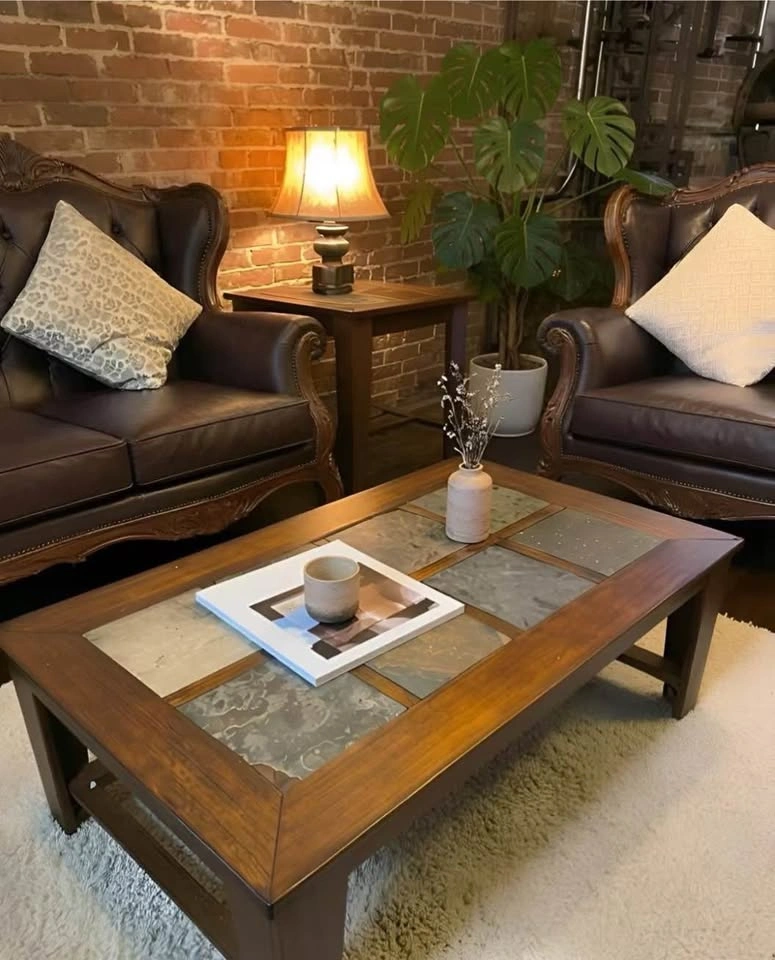 🤎Moving Sale! Ashley Toscana Coffee & End table MCM Set - OBO - photo 2