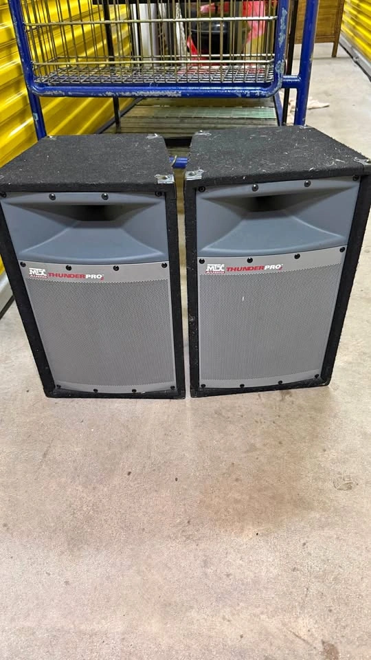 MTX Audio Thunder Pro 2 PA Speakers Pair Passive Loudspeakers