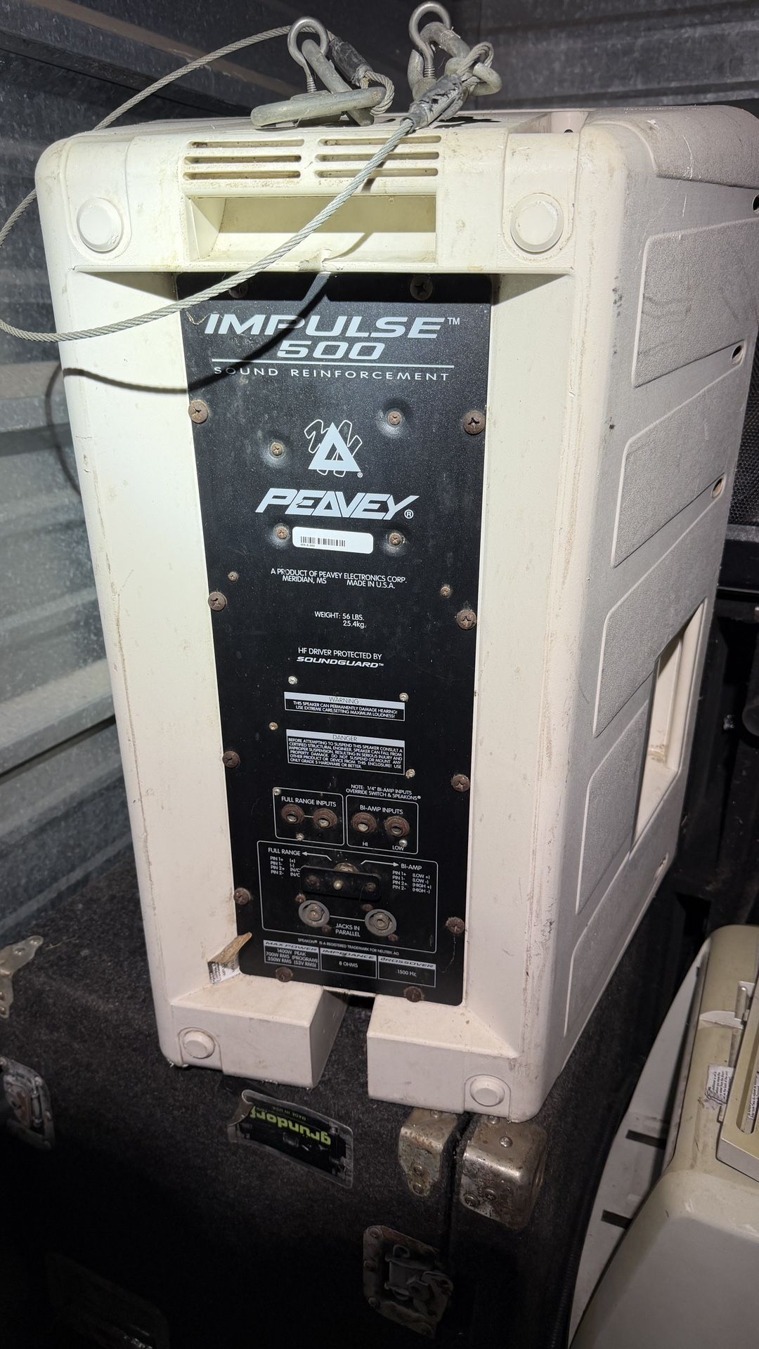 Peavey Impulse 500 PA Speaker 15” 350W RMS 8 Ohm Tested Working - photo 5