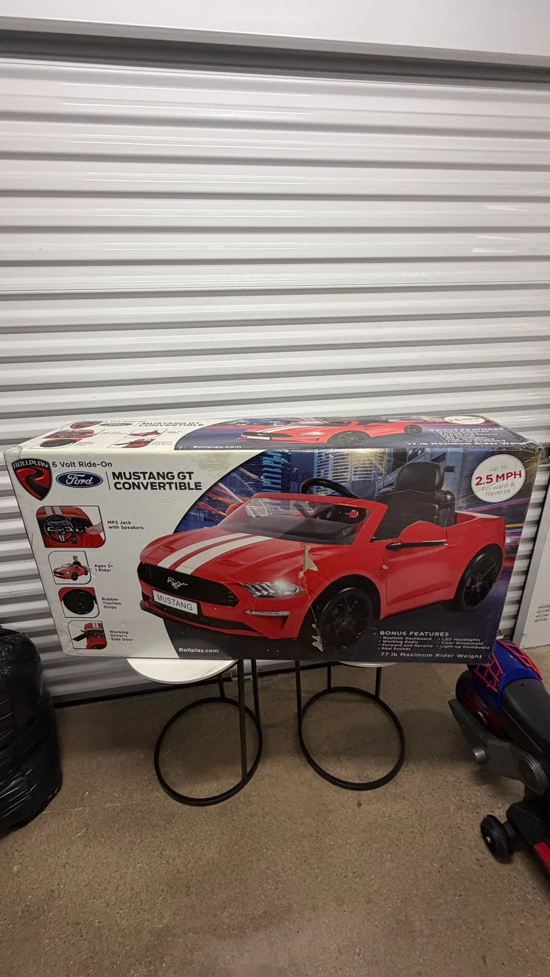 Rollplay Ford Mustang GT Convertible 6V Ride On Car Kids Toy New