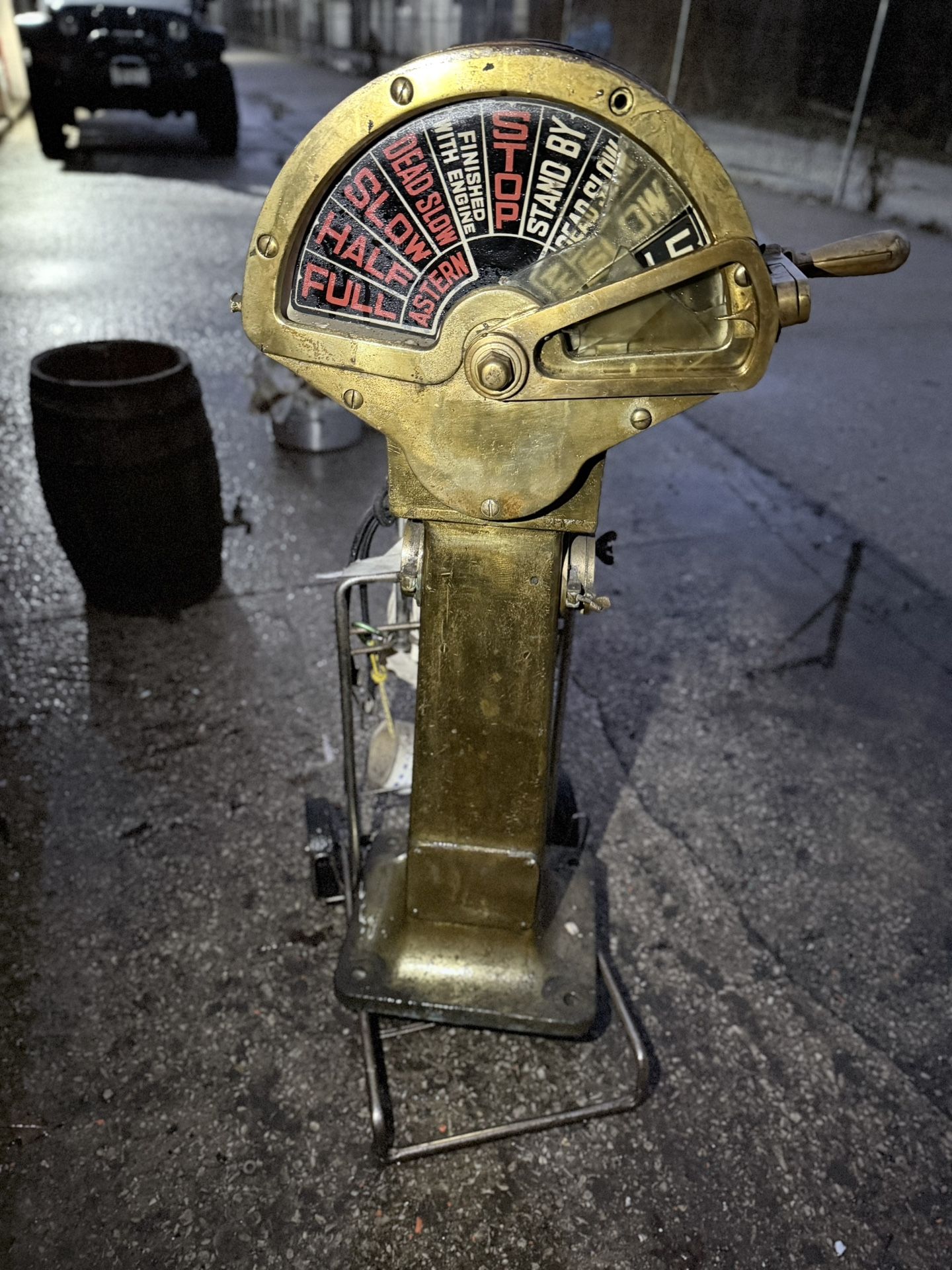 Vintage Brass Ship Engine Order Telegraph – Amesbury, Mass - photo 2