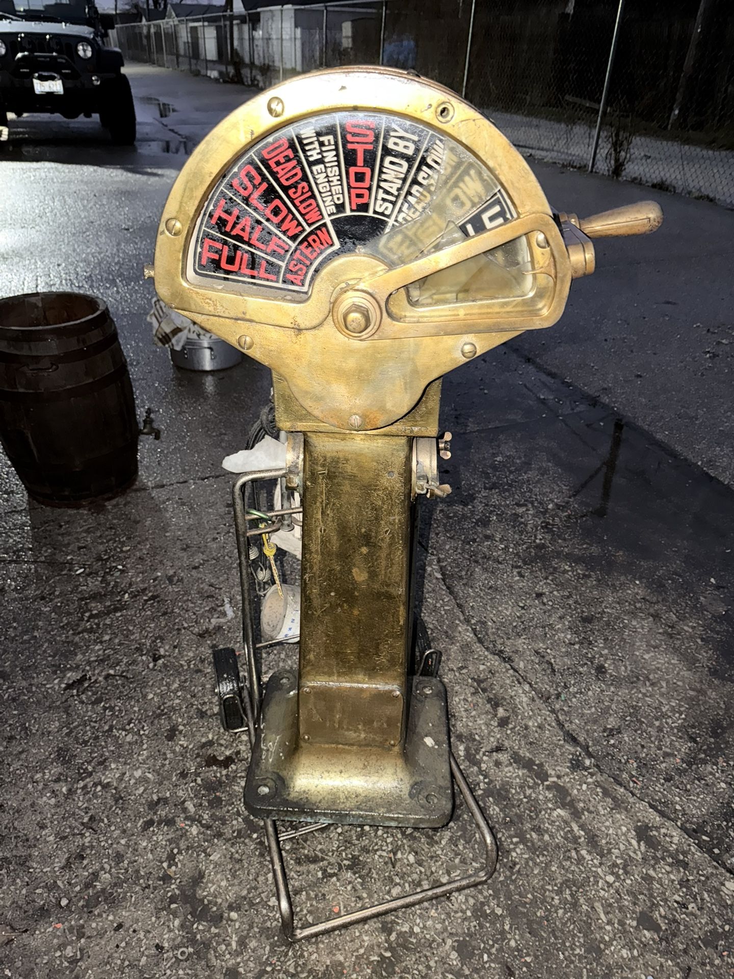 Vintage Brass Ship Engine Order Telegraph – Amesbury, Mass - photo 3