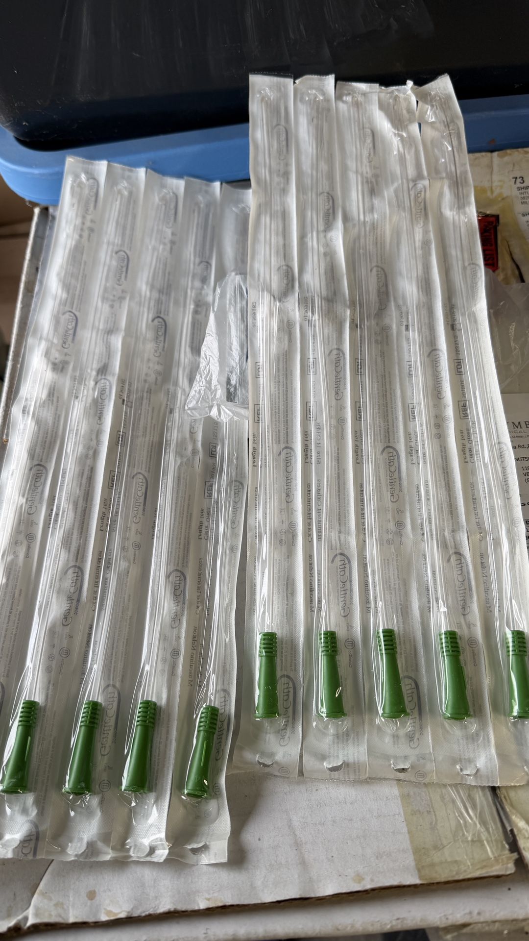 GentleCath Catheters 14FR 16" + Lube Packets Lot - photo 4