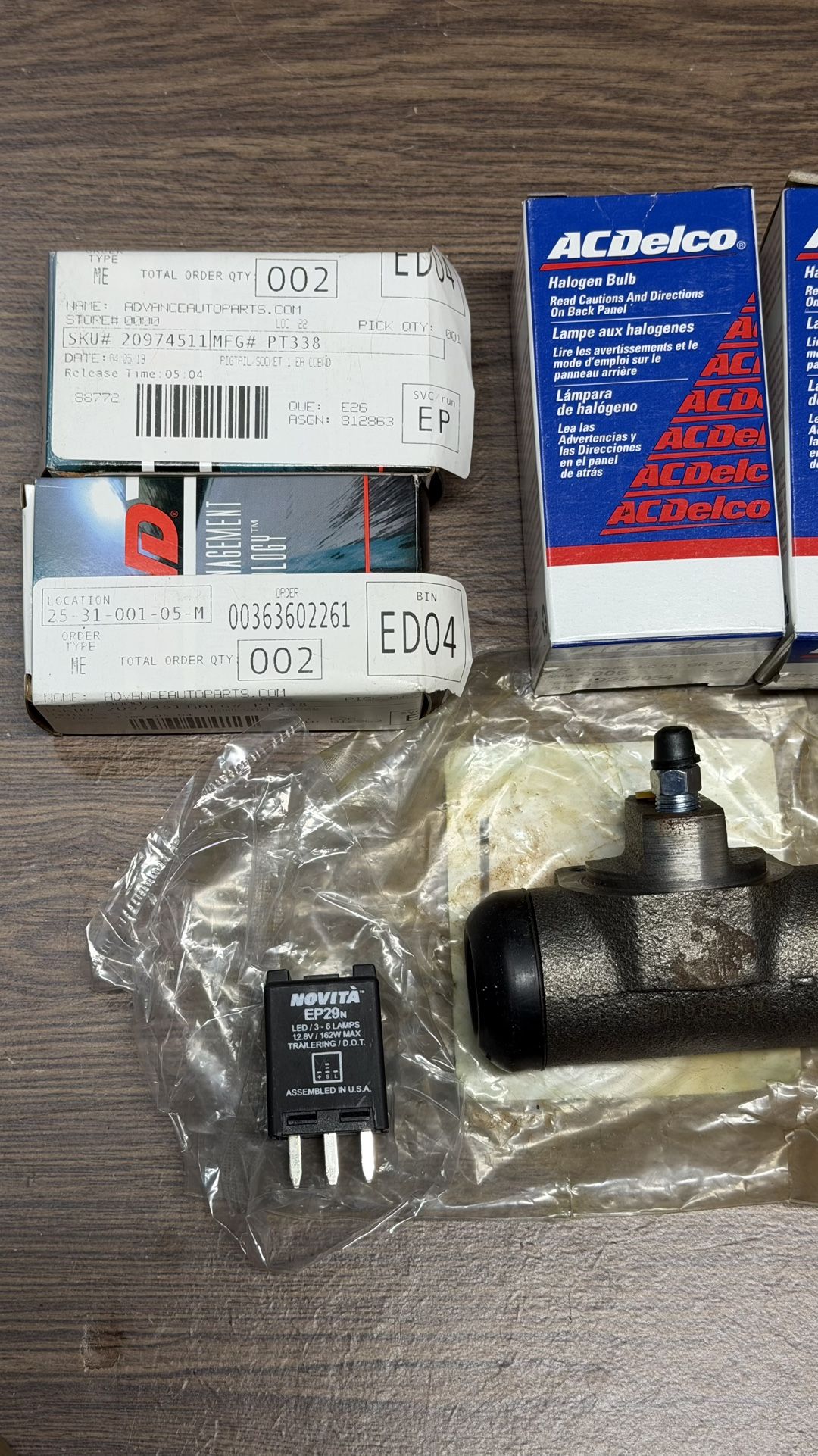 Lot of Automotive Parts - ACDelco, BWD, Moog, Novita EP29 - NOS - photo 5