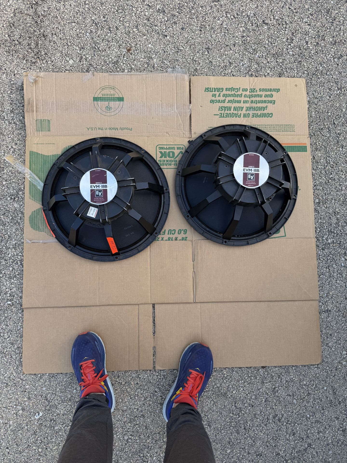 Electro-Voice EVM-18B 18" Bass Speakers (Pair)