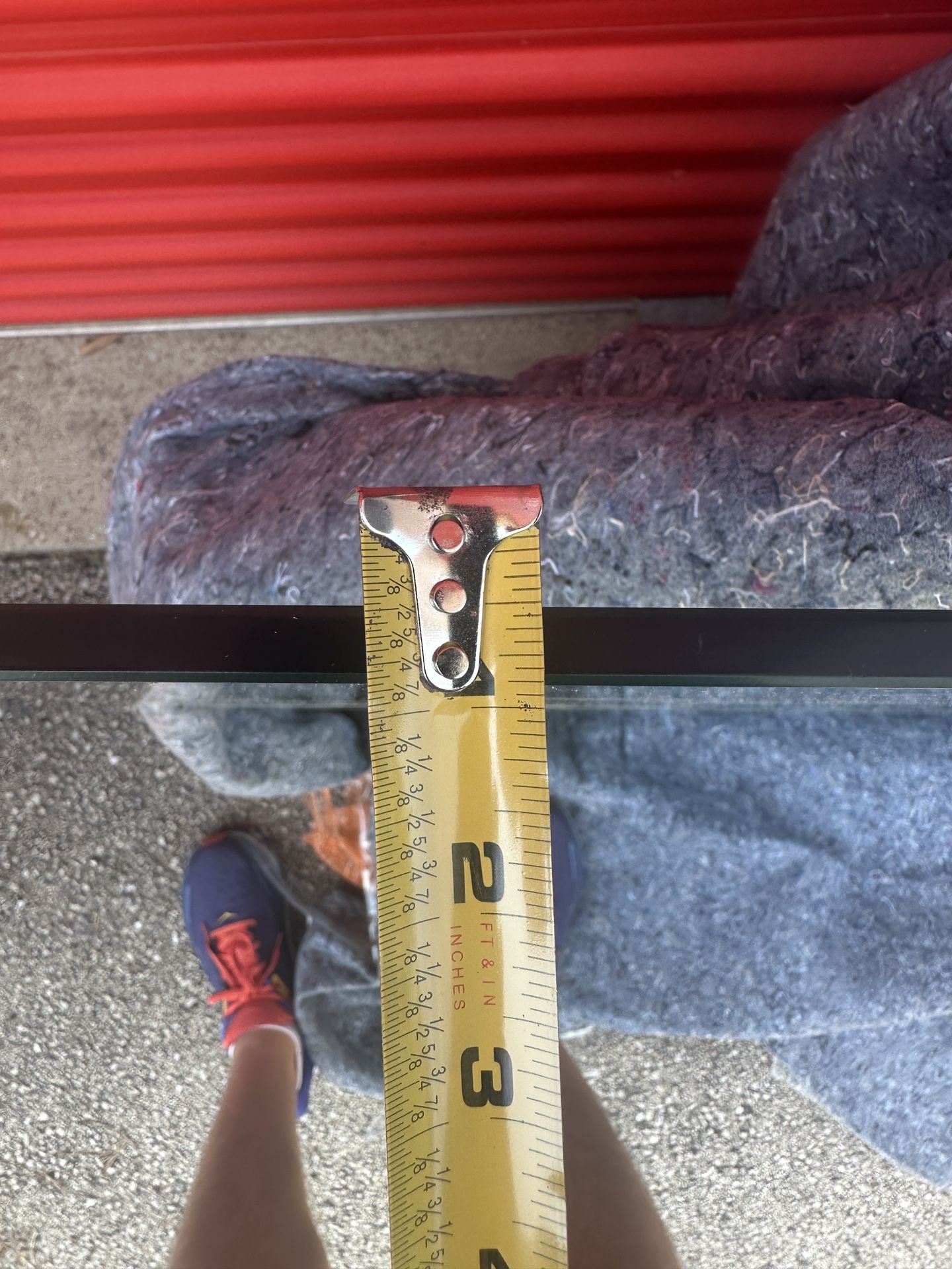 Large Tempered Glass Tabletop/Shelf 63"x35.5" - photo 2