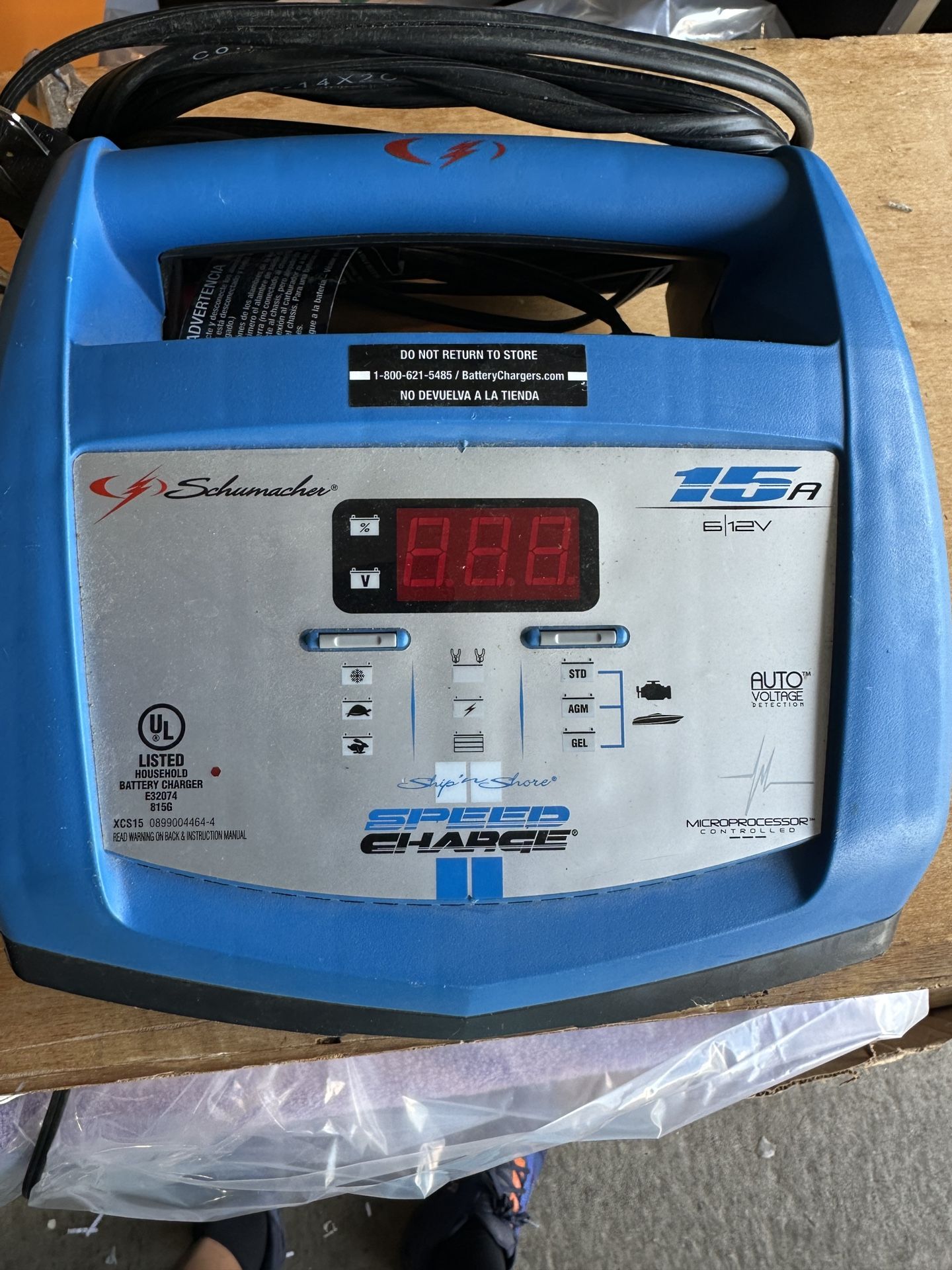 Schumacher SpeedCharge 15A Battery Charger – 6V/12V Automatic - photo 2