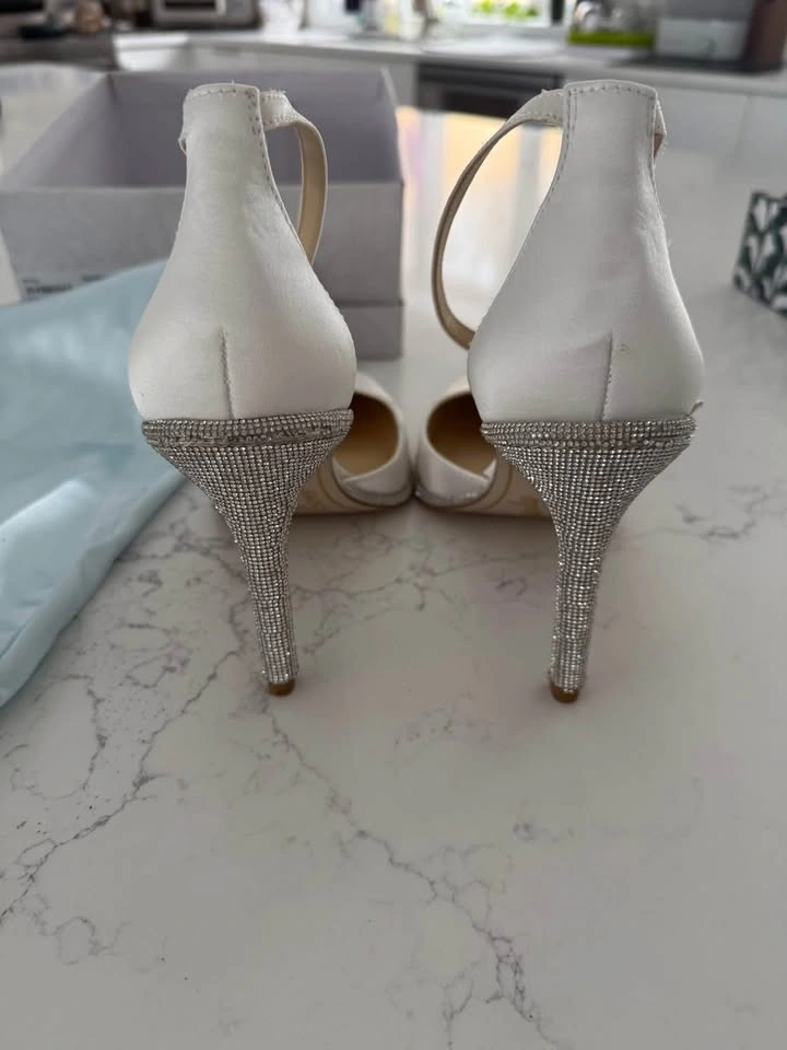 Wedding Satin white heels - photo 4