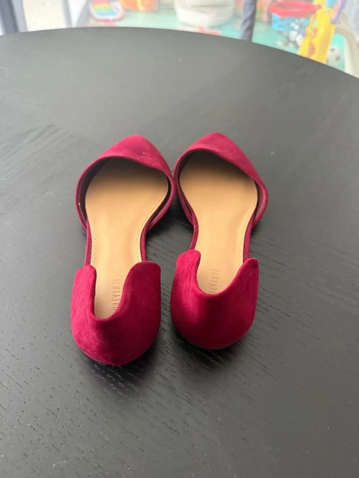 Forever 21 Burgundy Flats - photo 2