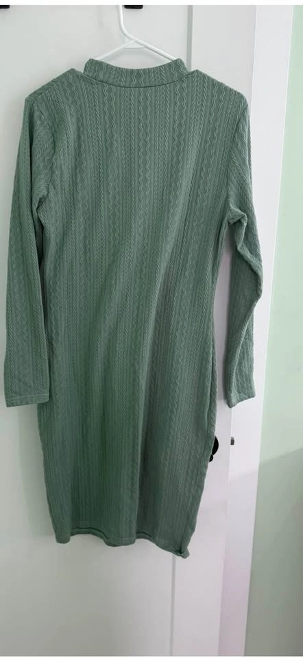 Green maternity dress - photo 2