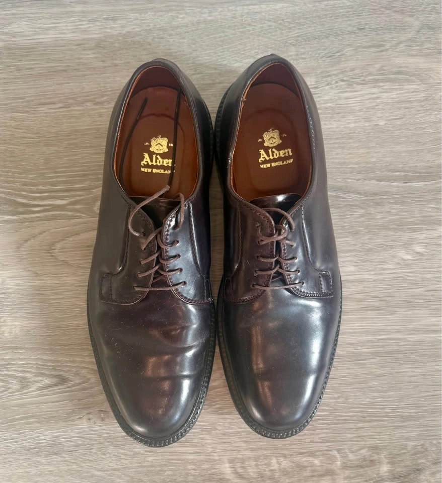 Alden New England Leather Dress Shoes – Plain Toe Blucher - photo 2