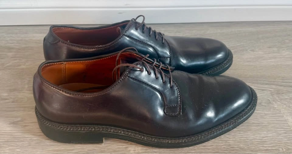Alden New England Leather Dress Shoes – Plain Toe Blucher - photo 3