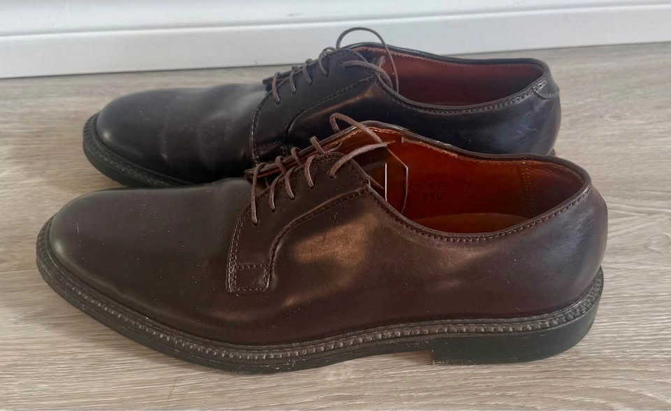 Alden New England Leather Dress Shoes – Plain Toe Blucher - photo 5