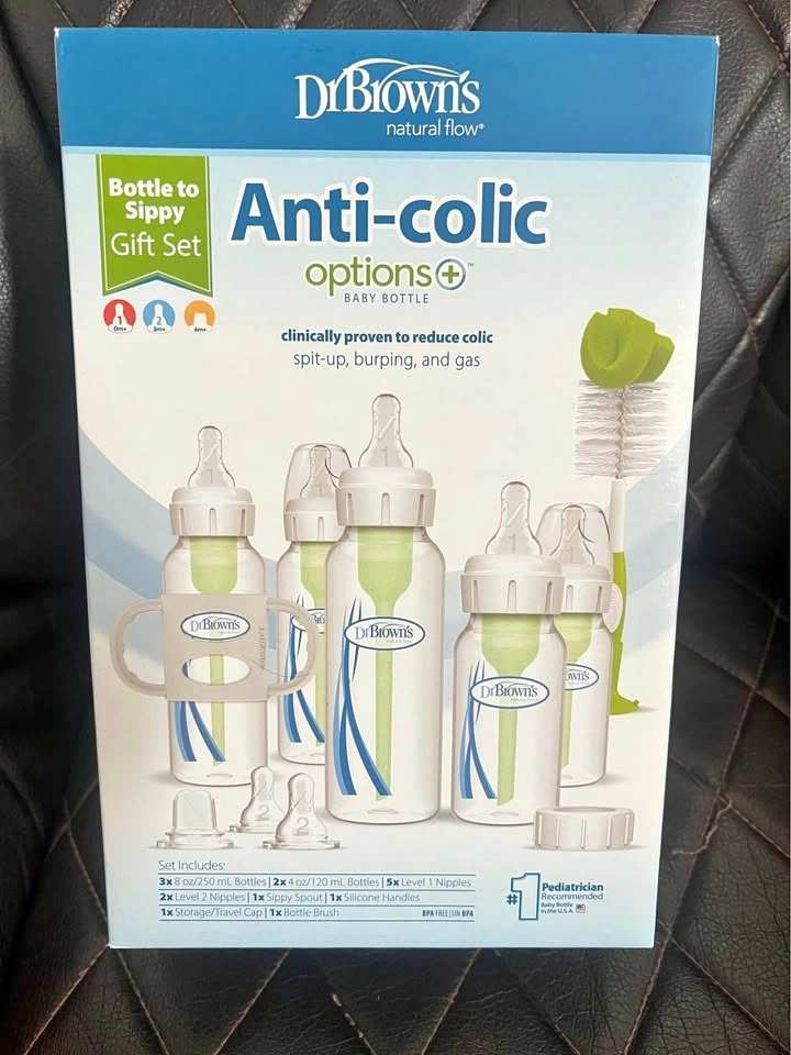Dr. Brown's Anti-Colic Bottle to Sippy Set